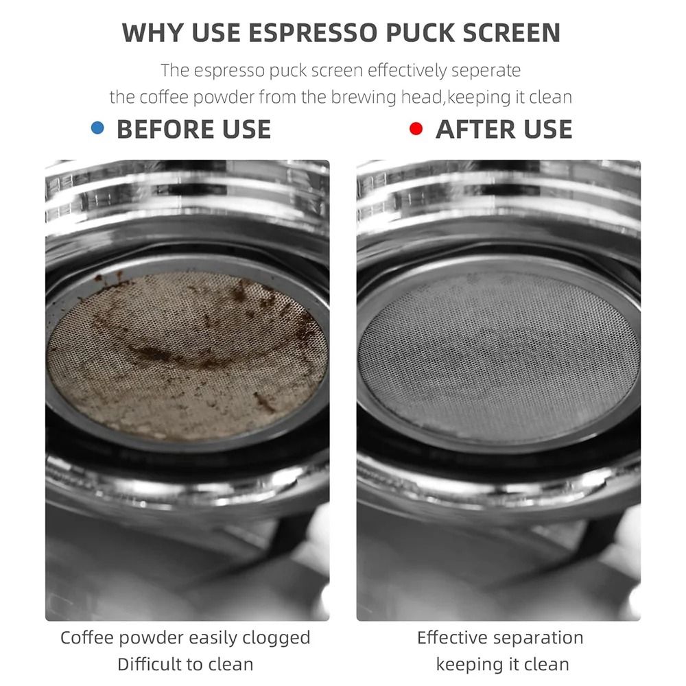 51/53/58mm Coffee Filter Scree - đánh giá và giá Puck Screen Mesh