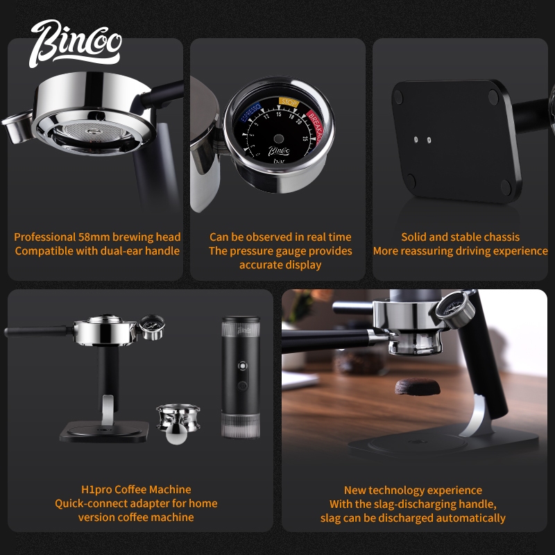 Bincoo H1 Pro Dedicated Stand  - đánh giá và giá Pressure Gauge Espresso