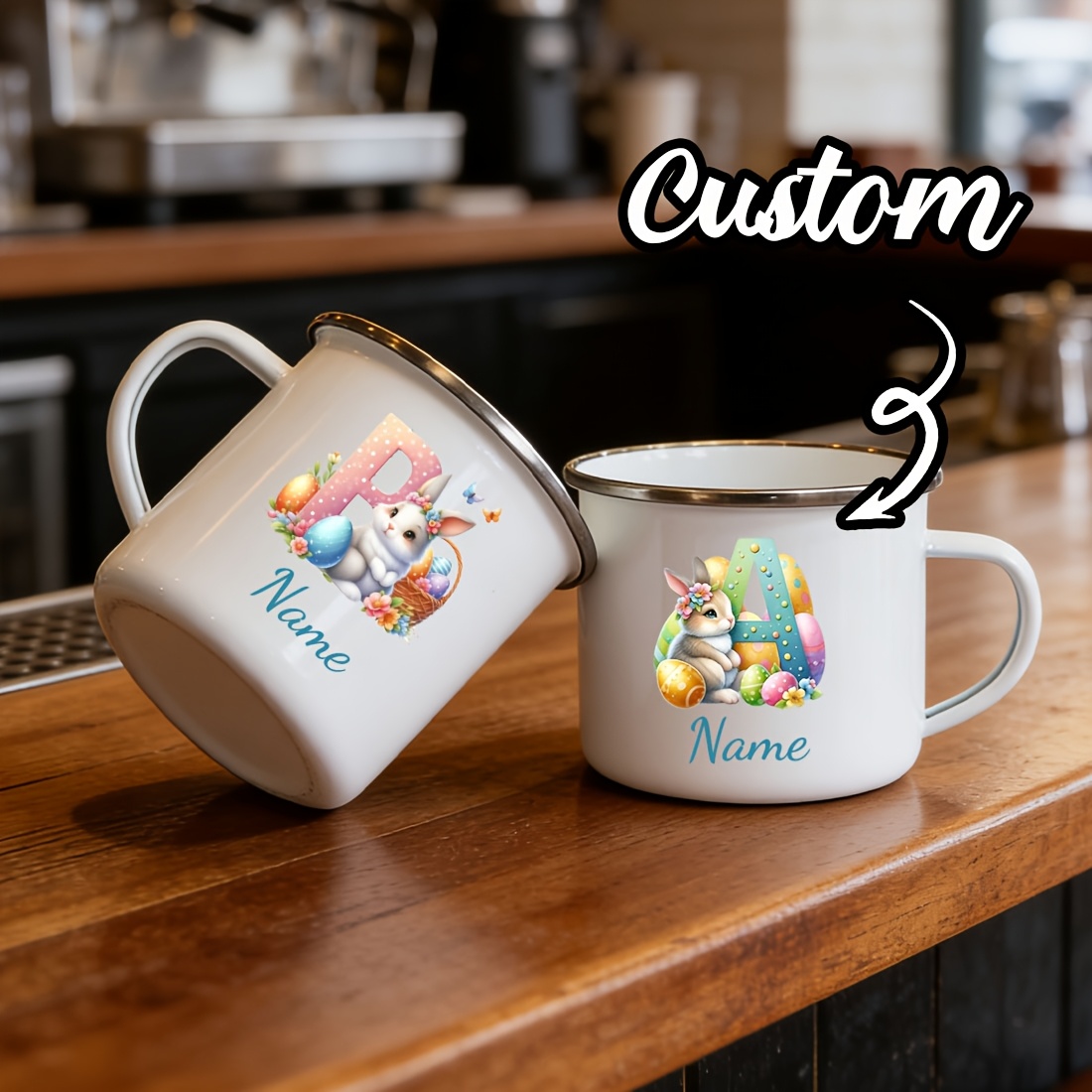 Personalized Mug Floral Initia - đánh giá và giá Coffee Equipment With Name