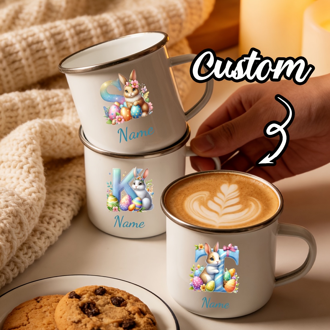 Personalized Mug Floral Initia - đánh giá và giá Coffee Equipment With Name
