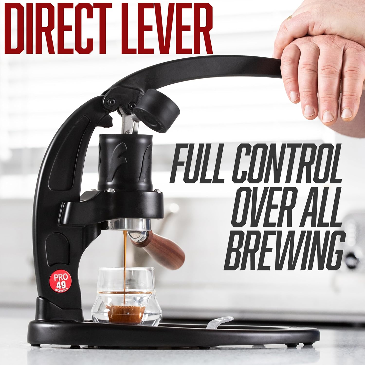 Manual 49mm Lever Espresso Mak - đánh giá và giá Pressure Gauge Espresso