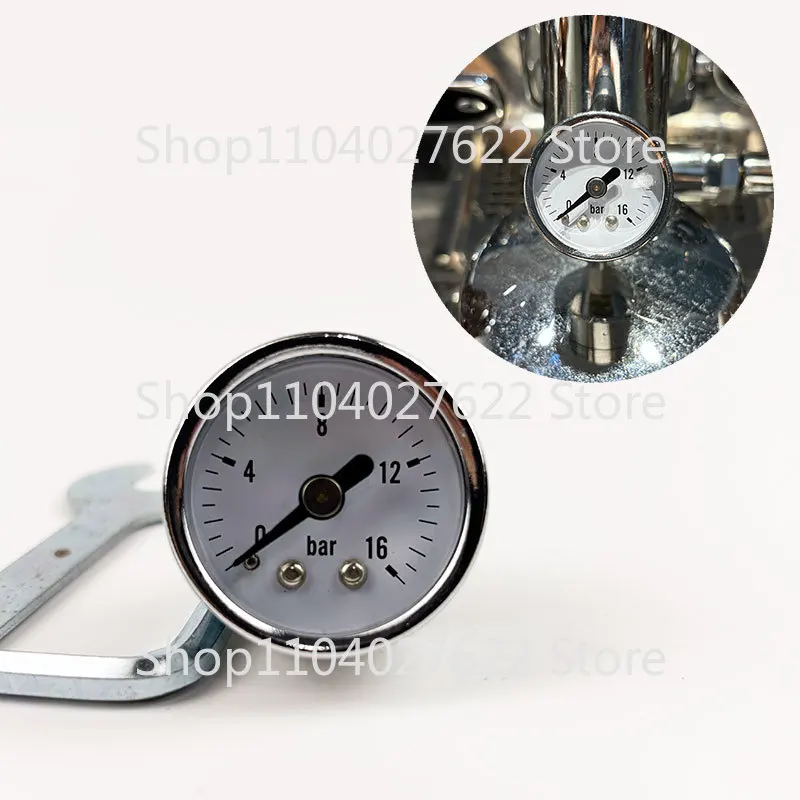 E61 semi-automatic coffee mach - đánh giá và giá Pressure Gauge Espresso
