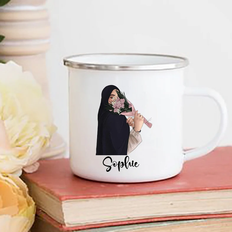 Personalised Hijabi Girl Print - đánh giá và giá Coffee Equipment With Name