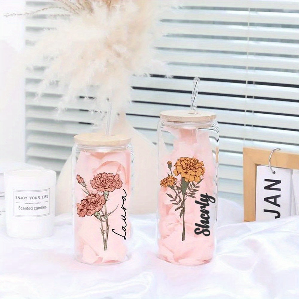 Personalized Floral Daisy Glas - đánh giá và giá Coffee Equipment With Name