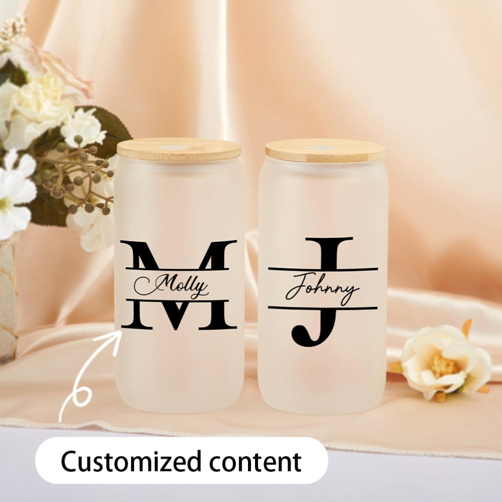 Custom Initial Name Frosted Gl - đánh giá và giá Coffee Equipment With Name