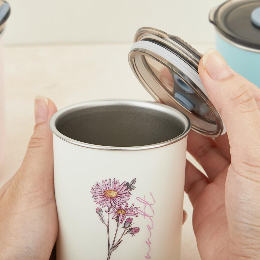 Custom Birth Flower Stainless  - đánh giá và giá Coffee Equipment With Name